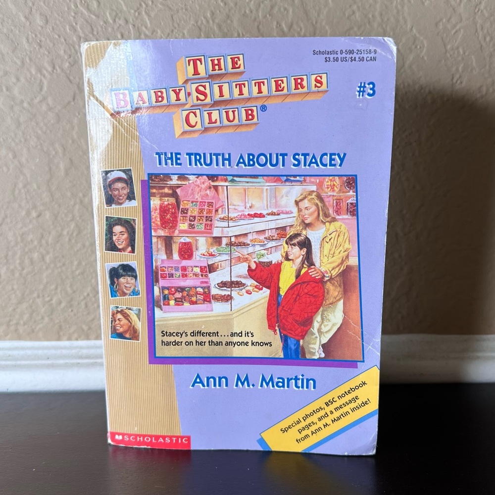 Vintage 1986 The Babysitters Club “The Truth About Stacey” by Ann M Martin